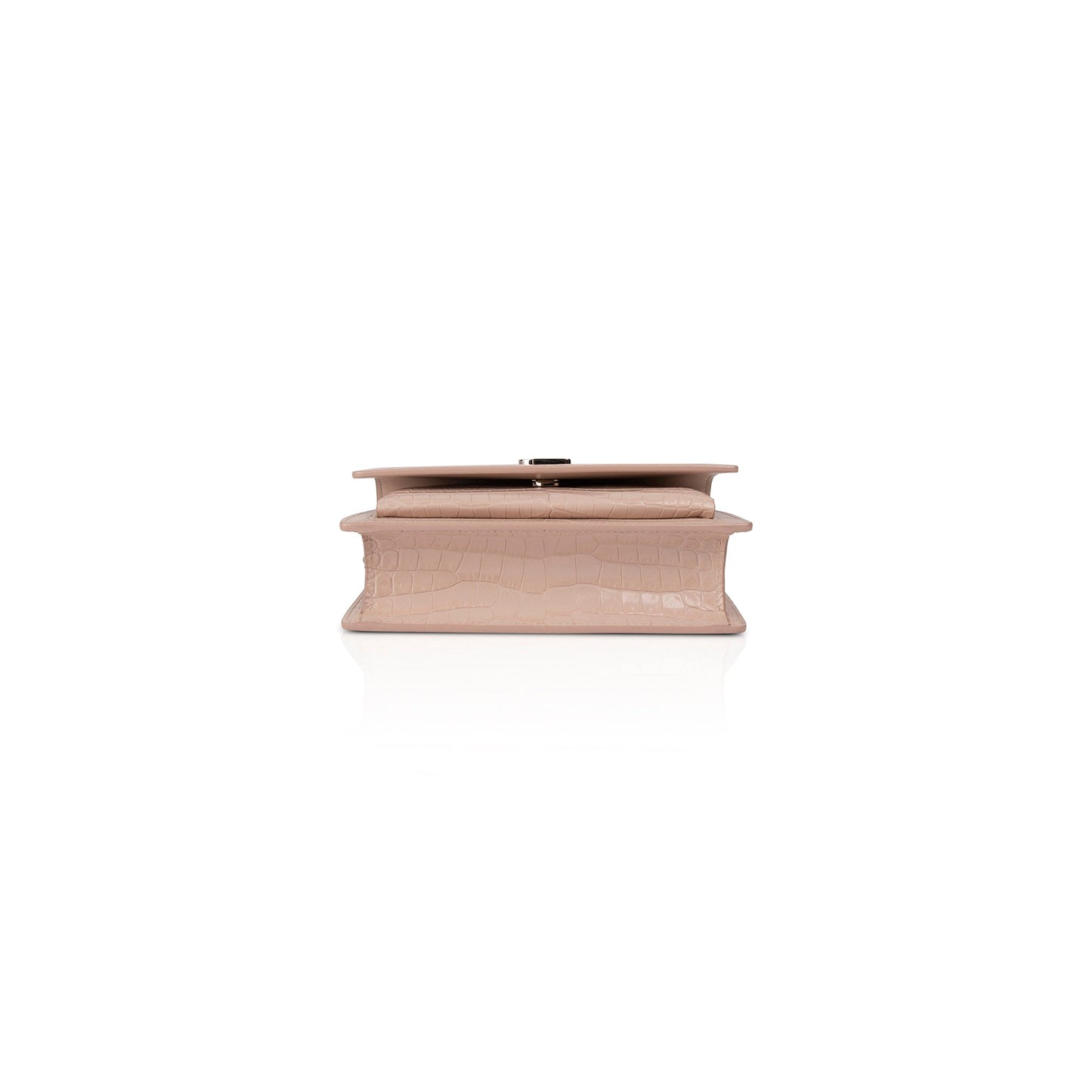 Saint Laurent Small Crocodile Embossed Sunset Bag