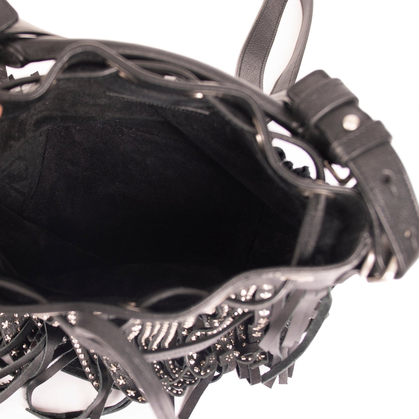 Saint Laurent Small Studded Emmanuel Bucket Bag