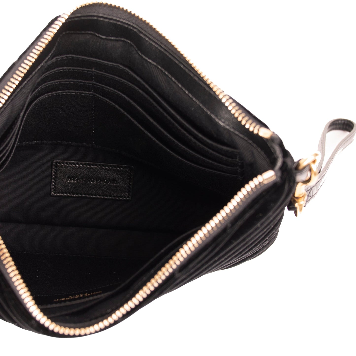 Saint Laurent Velvet Cassandre Wrist Pouch