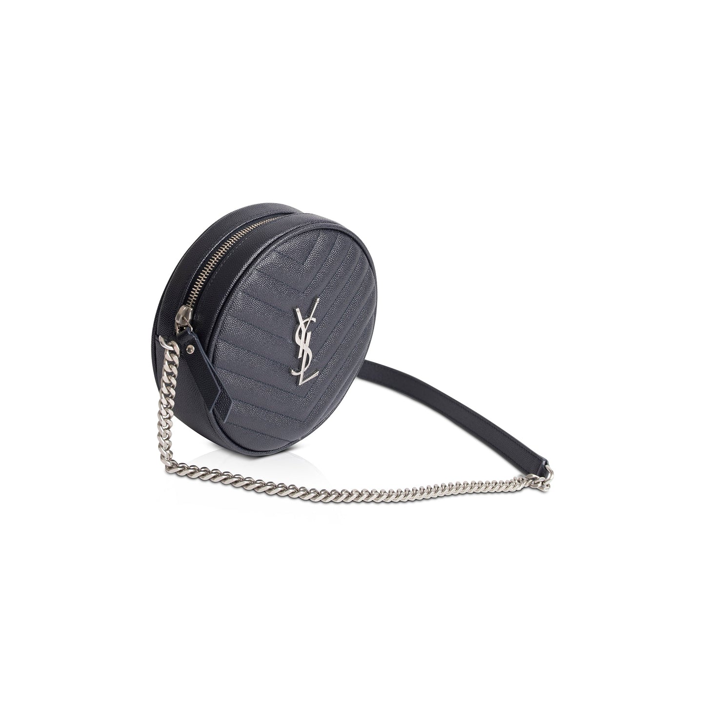 Saint Laurent Vinyle Round Monogram Camera Bag