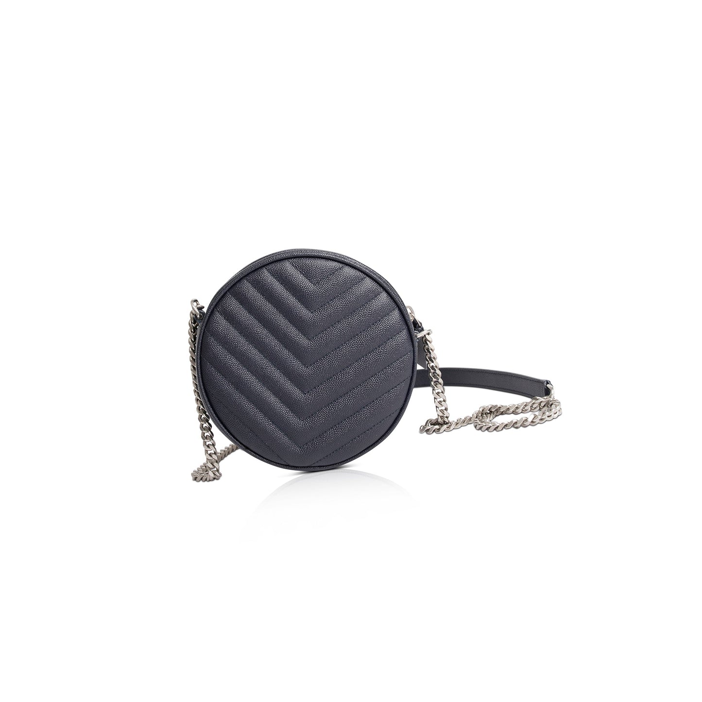 Saint Laurent Vinyle Round Monogram Camera Bag
