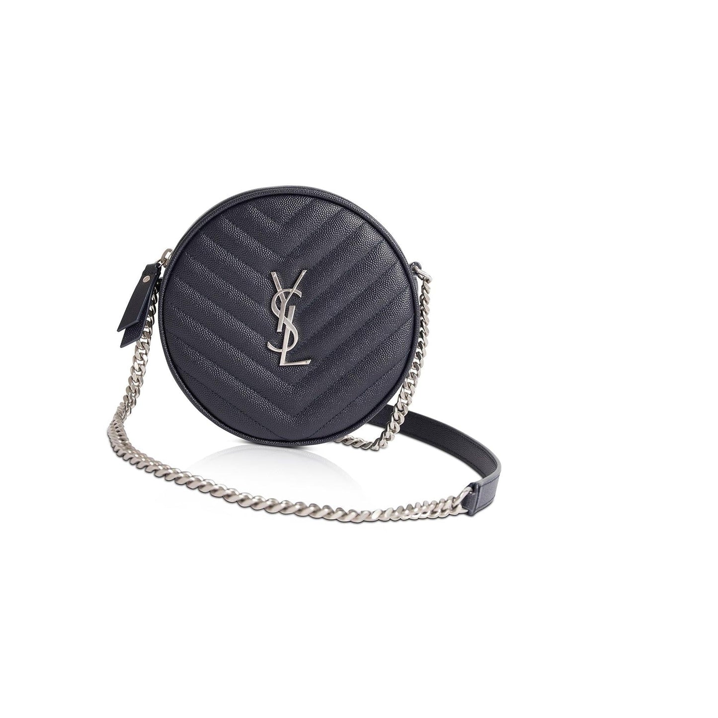 Saint Laurent Vinyle Round Monogram Camera Bag