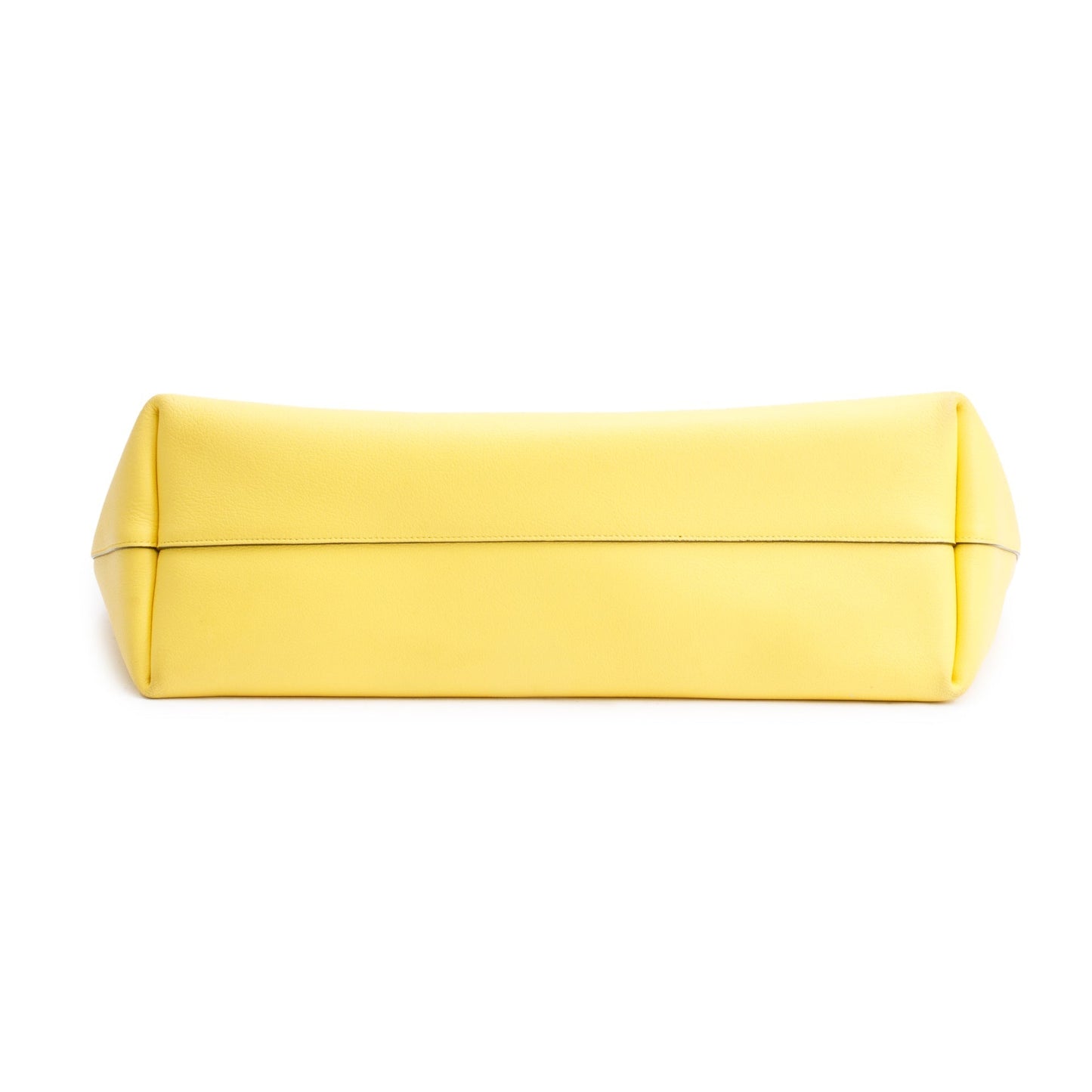 Saint Laurent Yellow Leather E/W Shopping Tote