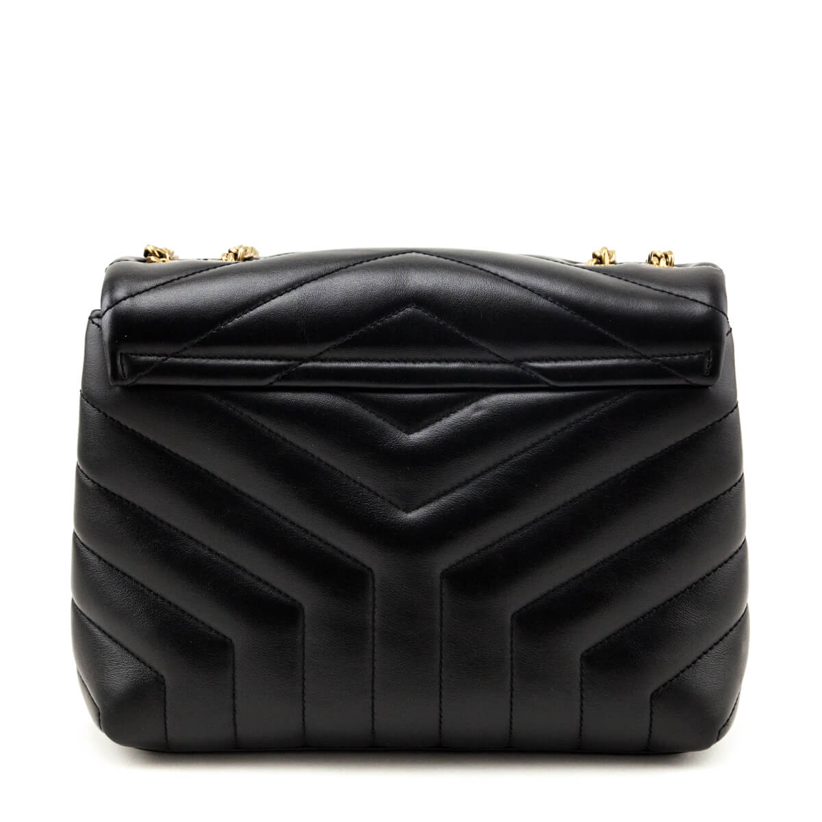 Luxury Saint Laurent Trending 2025 Black Calfskin Y Quilted Monogram Small Loulou Chain Satchel