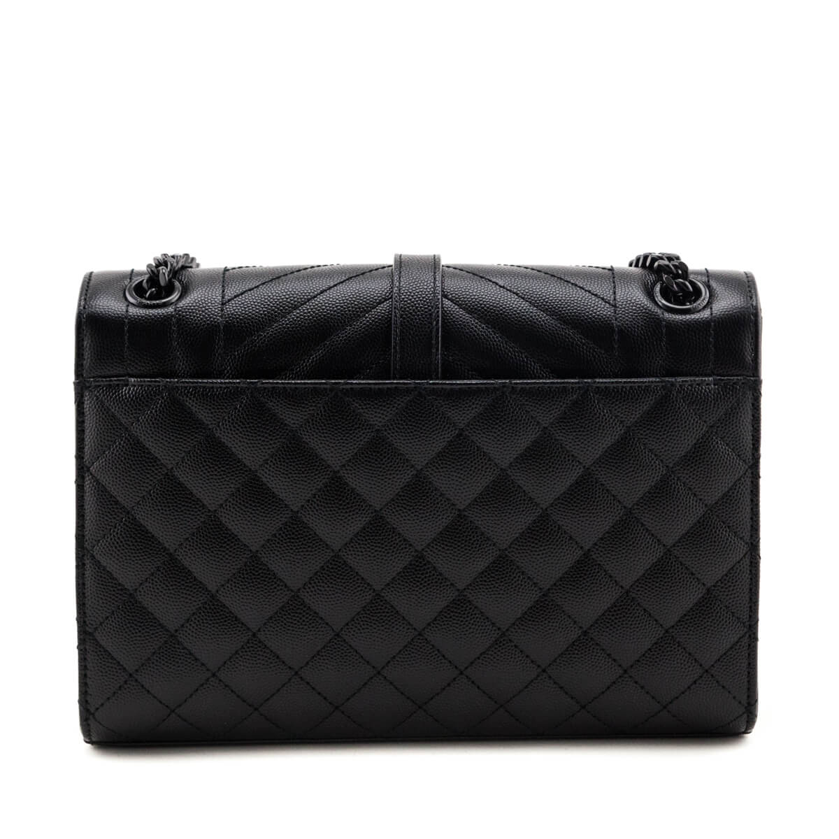 Luxury Saint Laurent Trending 2025 Black Grain de Poudre Mixed Matelasse Triquilt Medium Monogram Satchel