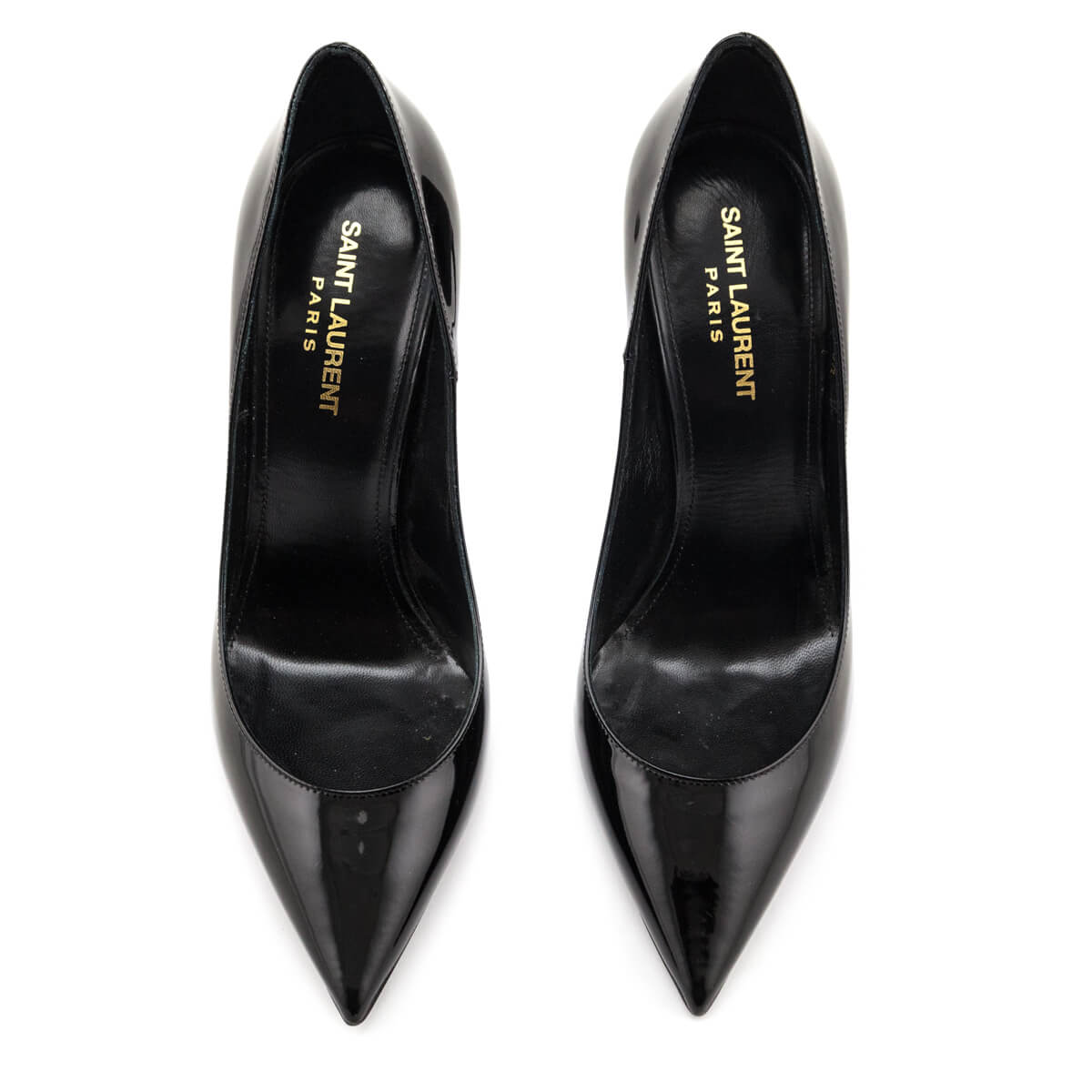 Saint Laurent Black Patent Zoe 105 Pumps Size US 8.5 | EU 38.5