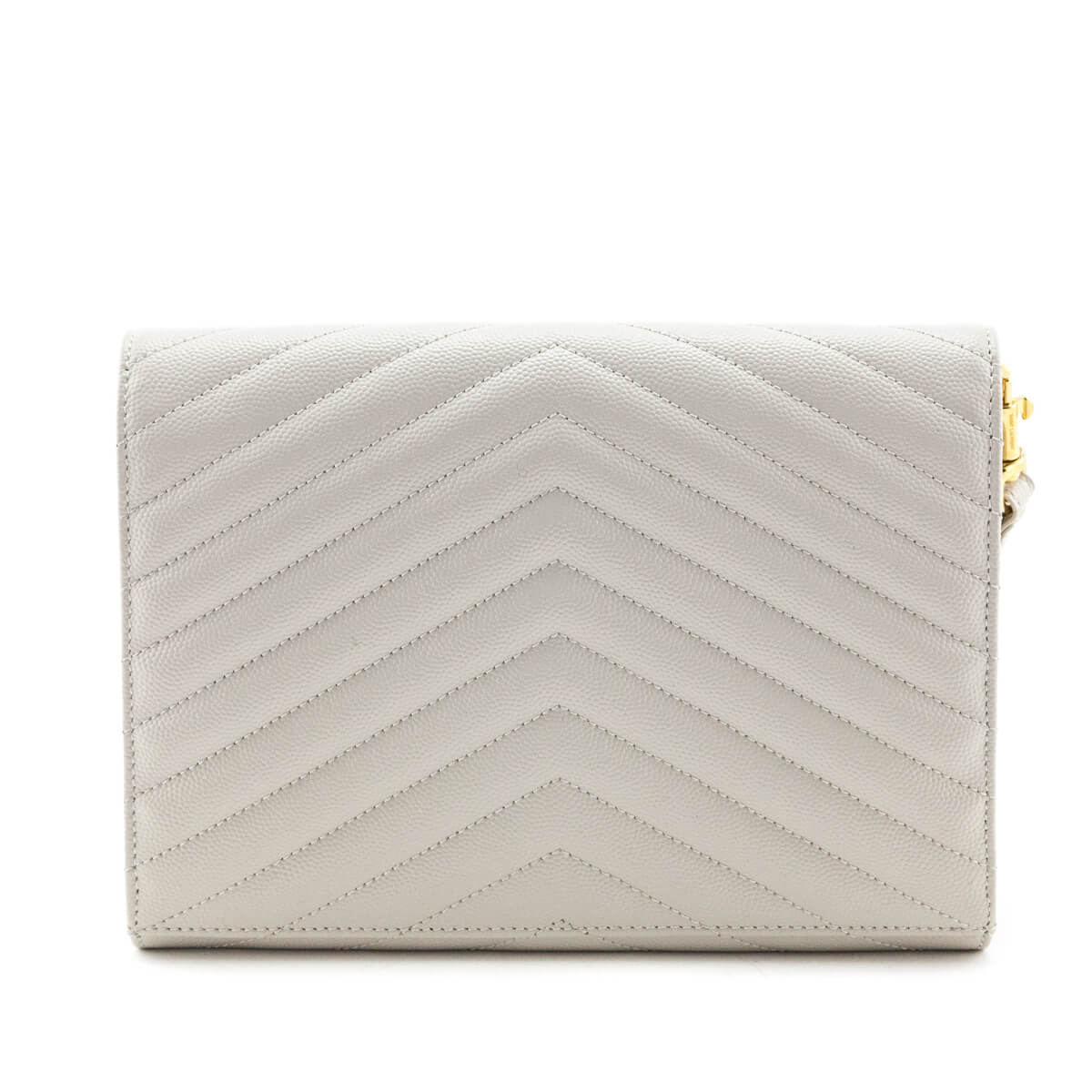 Luxury Saint Laurent Trending 2025 Crema Soft Grain De Poudre Matelasse Chevron Cassandre Flat Pouch