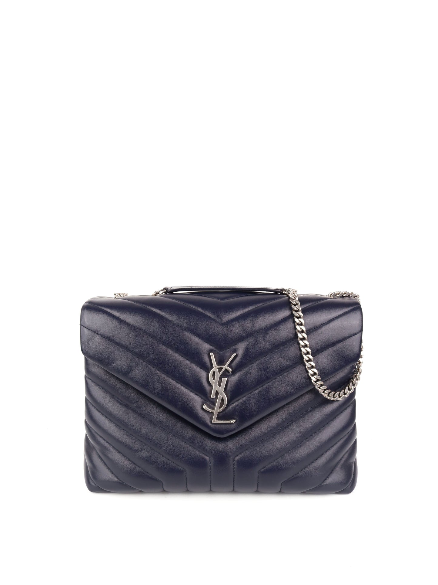 Saint Laurent Medium Navy Loulou Bag