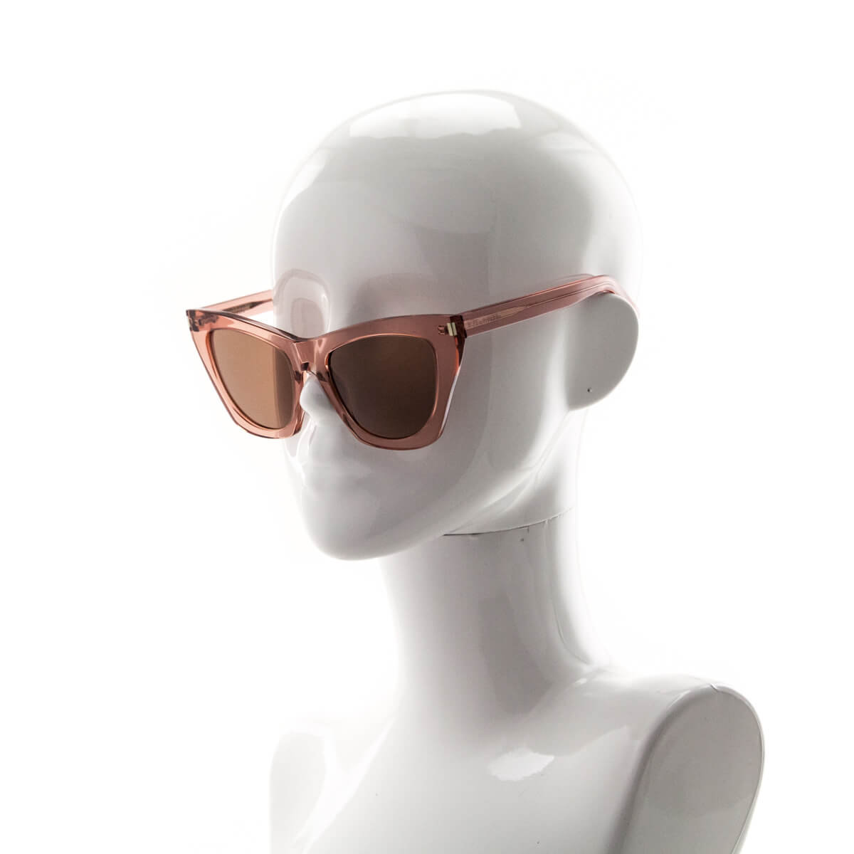 Luxury Saint Laurent Trending 2025 Pink Acetate SL 214 Kate Cat Eye Sunglasses