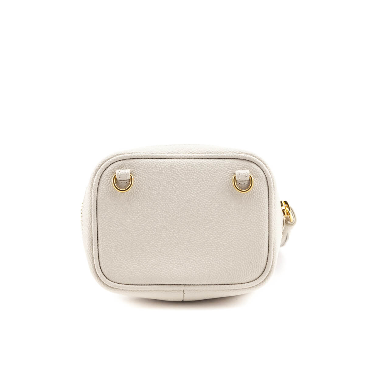 Luxury Saint Laurent Trending 2025 White Grain De Poudre Monogram Baby Lou Key Pouch