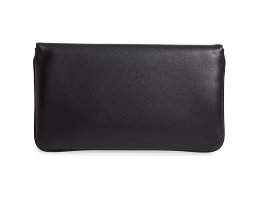Gucci Rajah Leather Clutch in Black