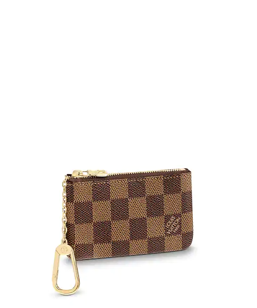 Louis Vuitton Key Pouch Damier Ebene Canvas Louis Vuitton Key Pouch Damier Ebene Canvas