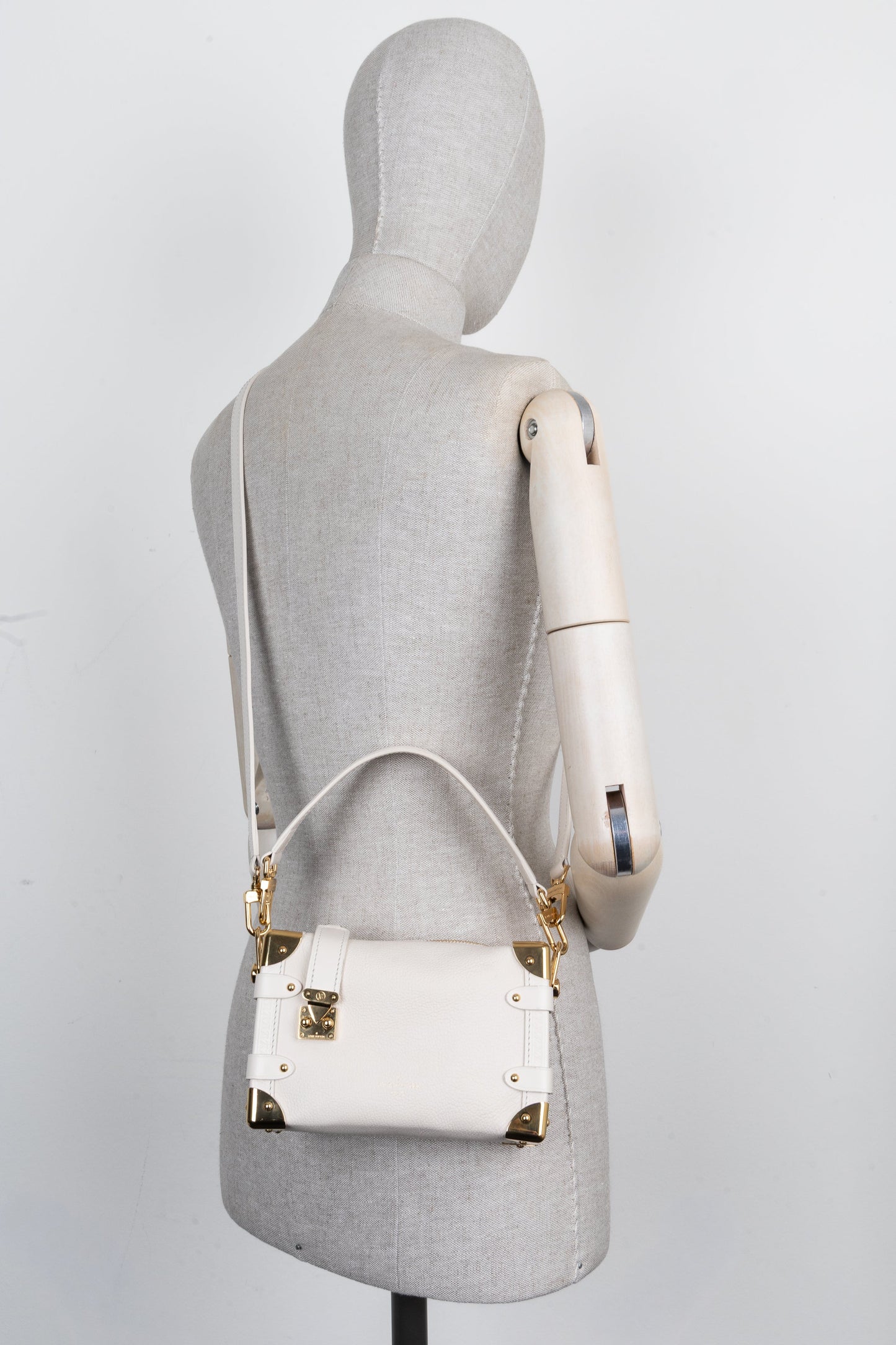 LOUIS VUITTON Soft Side Trunk PM White