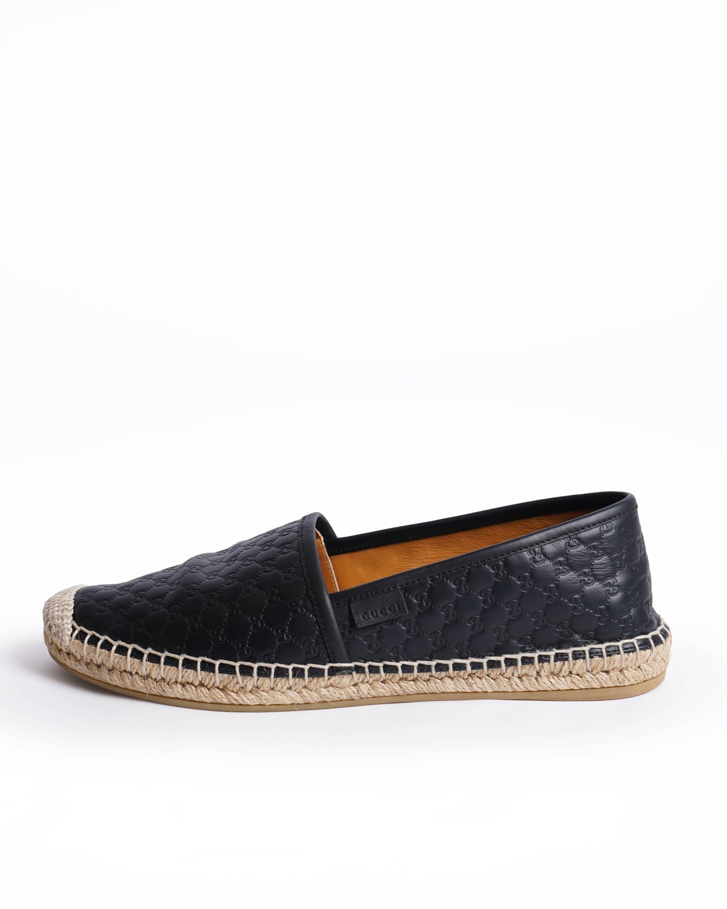 Gucci Nero micro Guccissima Leather Espadrilles Unisex