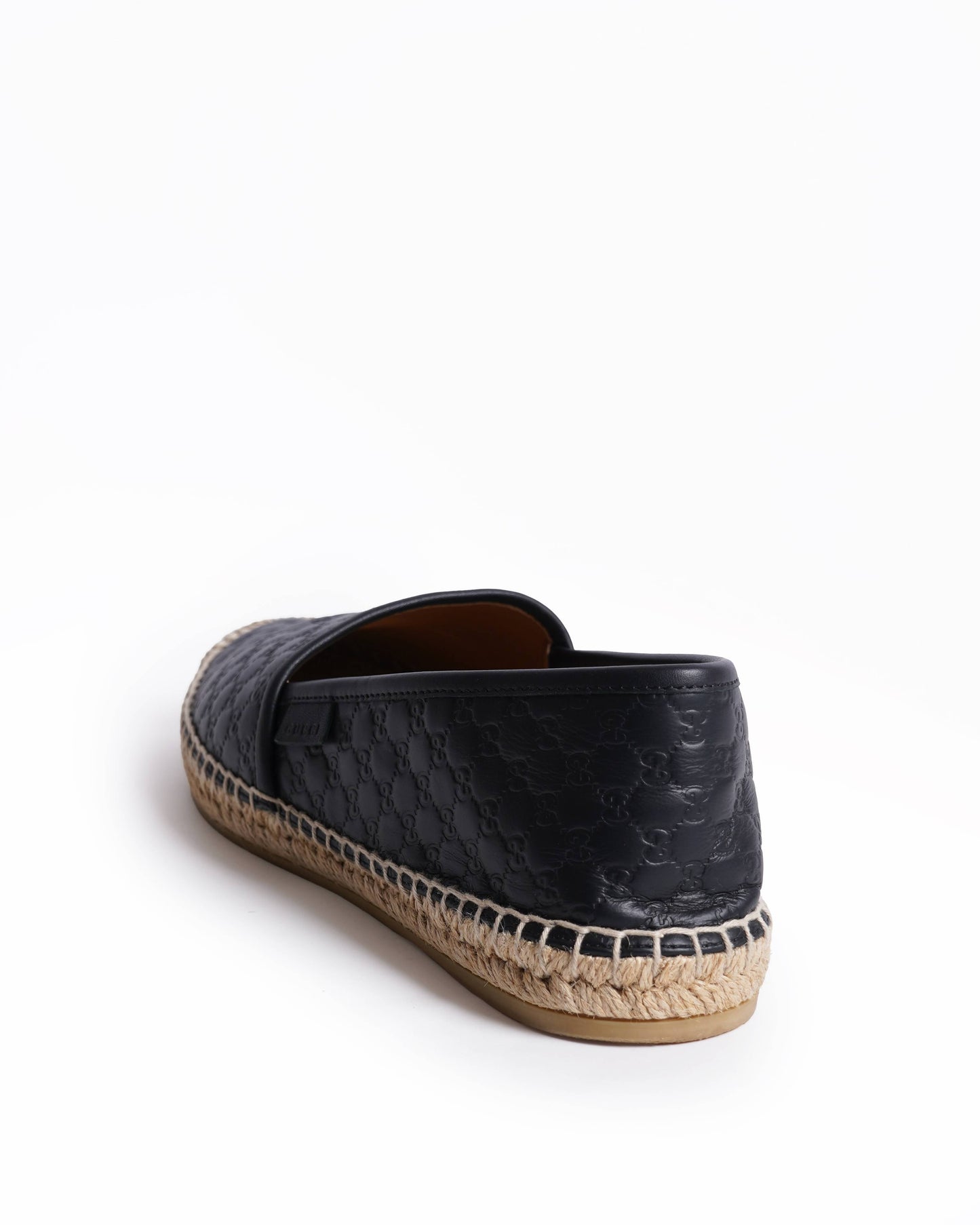 Gucci Nero micro Guccissima Leather Espadrilles Unisex