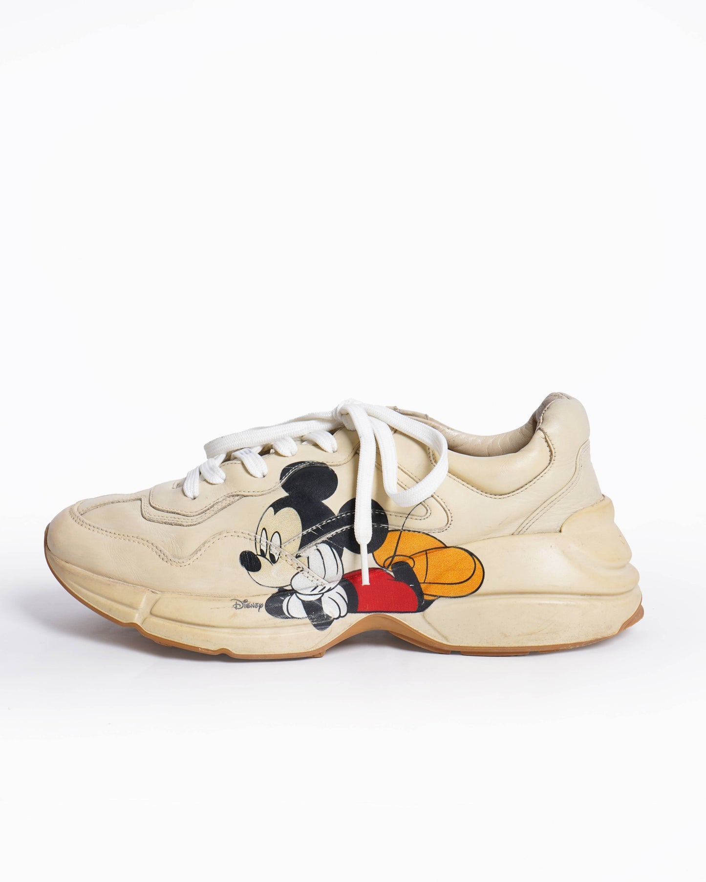 Gucci x Disney Mickey Mo Rhyton Sneakers Cream