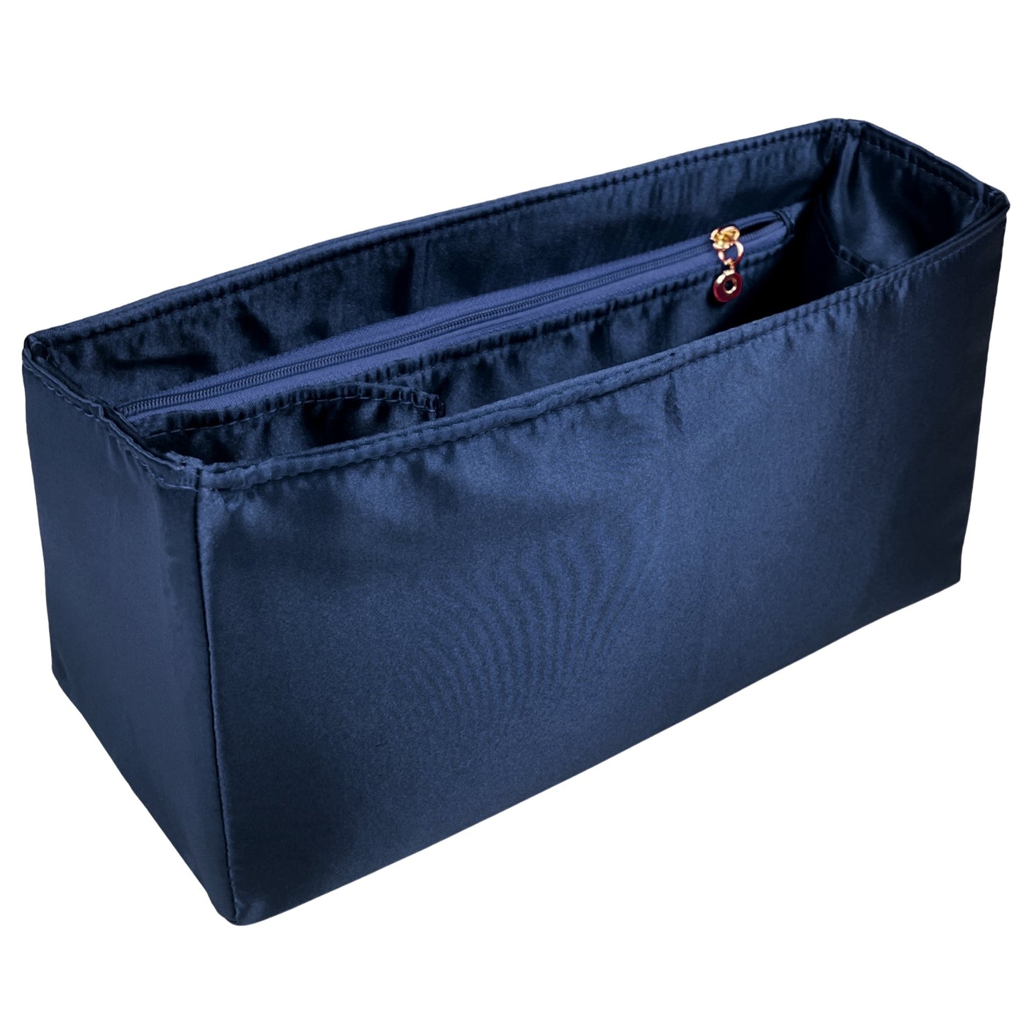 Organizer for [Cabas YSL Small, Saint Laurent (YSL)] Bag Insert (Silk, Full-width Zip and Open Pocket)