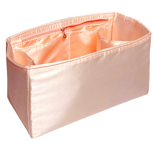 Organizer for [NUXX Duffle IN Nylon, Saint Laurent (YSL)] Bag Insert (Silk, Full-width Zip and Open Pocket)