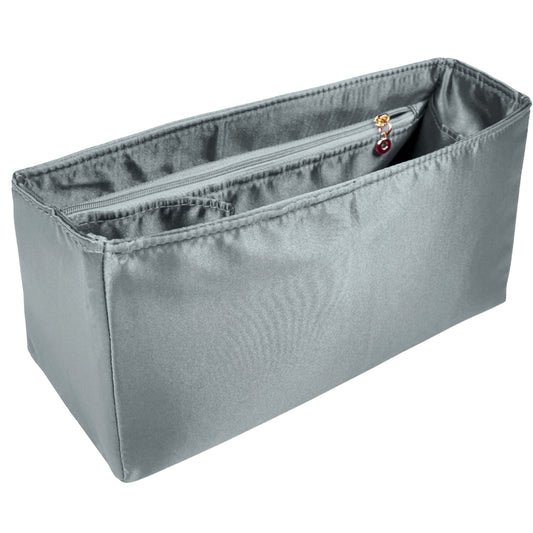 Organizer for [Cabas YSL Small, Saint Laurent (YSL)] Bag Insert (Silk, Full-width Zip and Open Pocket)