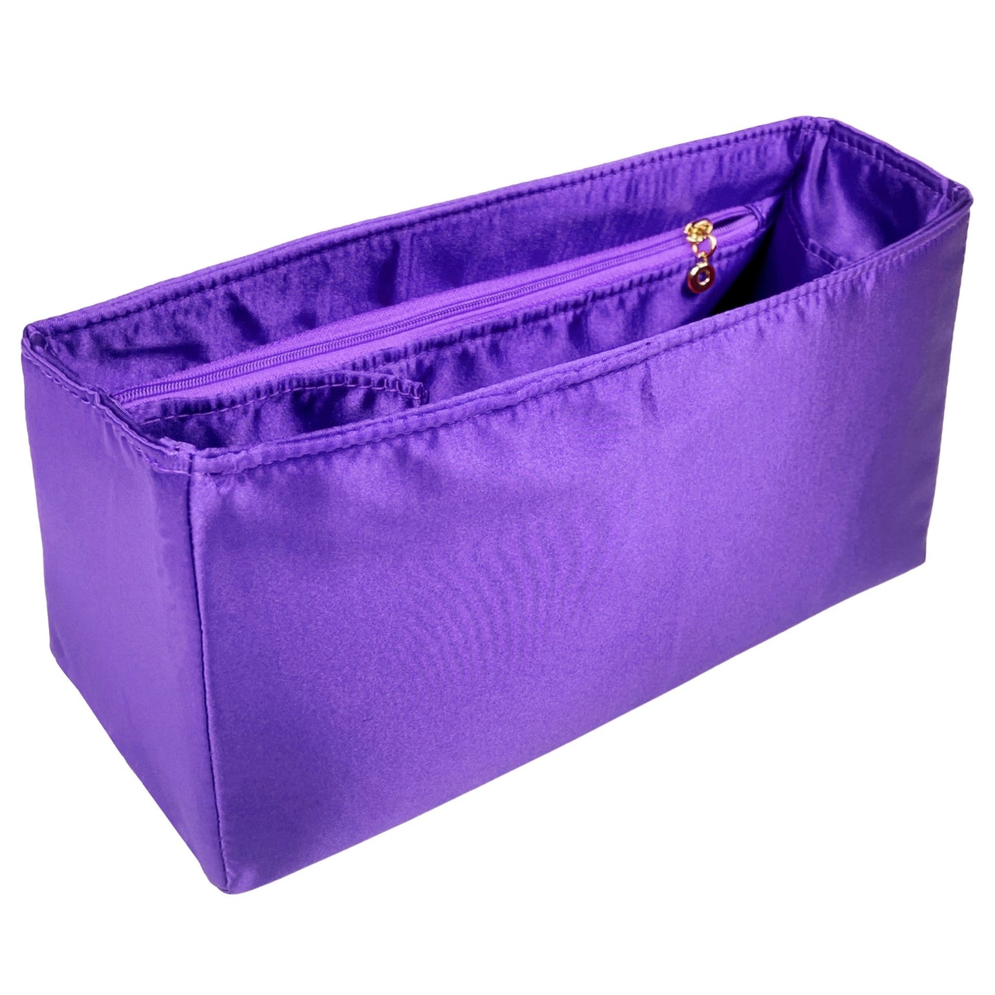 Organizer for [Sunshine Small, Fendi] Bag Insert (Silk, Full-width Zip and Open Pocket)