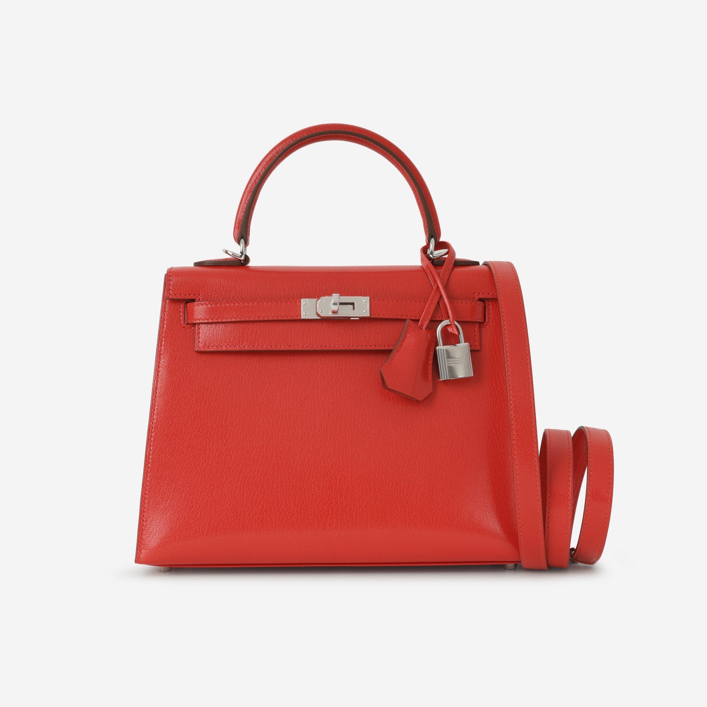 Hermès Kelly 25 - Rouge De Coeur Chevre Chamkila | Palladium Hardware (NWT)