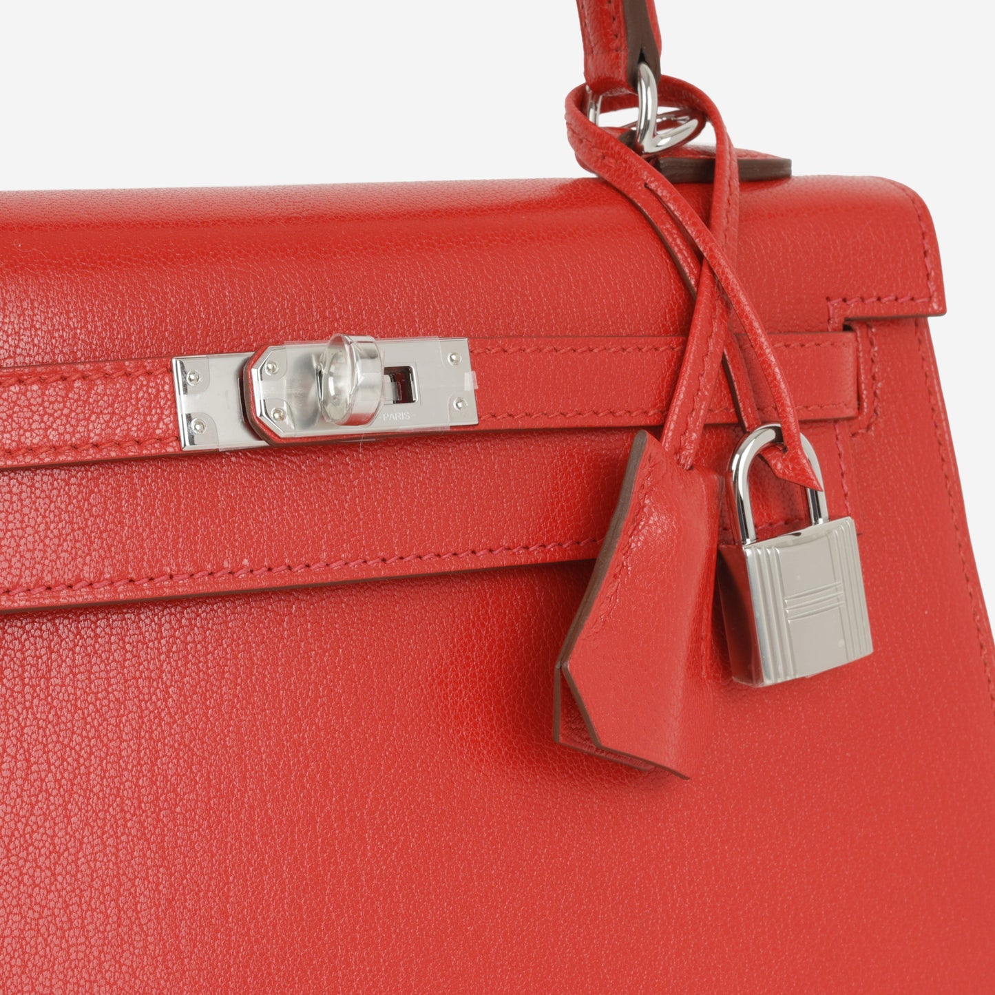 Hermès Kelly 25 - Rouge De Coeur Chevre Chamkila | Palladium Hardware (NWT)