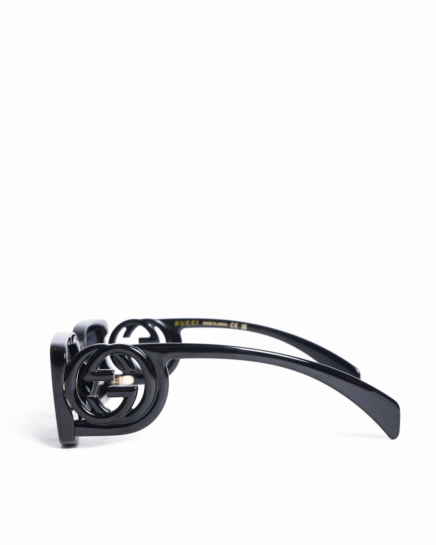 Gucci Rectangular Women's Sunglasses In Black