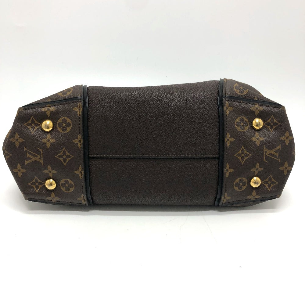 LOUIS VUITTON Handbag M41061 Monogram canvas, Cuir Orfevre leather Brown Monogram Tote W PM