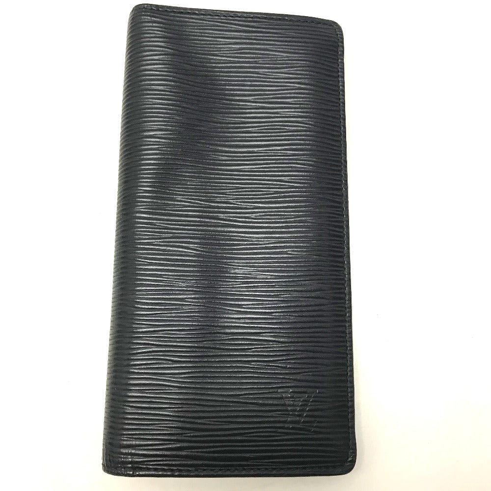 LOUIS VUITTON Long Wallet Purse M60615 Epi Leather Navy Epi Portefeuille Brazza mens