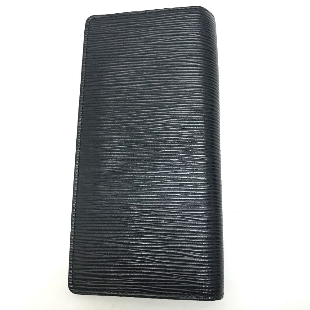 LOUIS VUITTON Long Wallet Purse M60615 Epi Leather Navy Epi Portefeuille Brazza mens