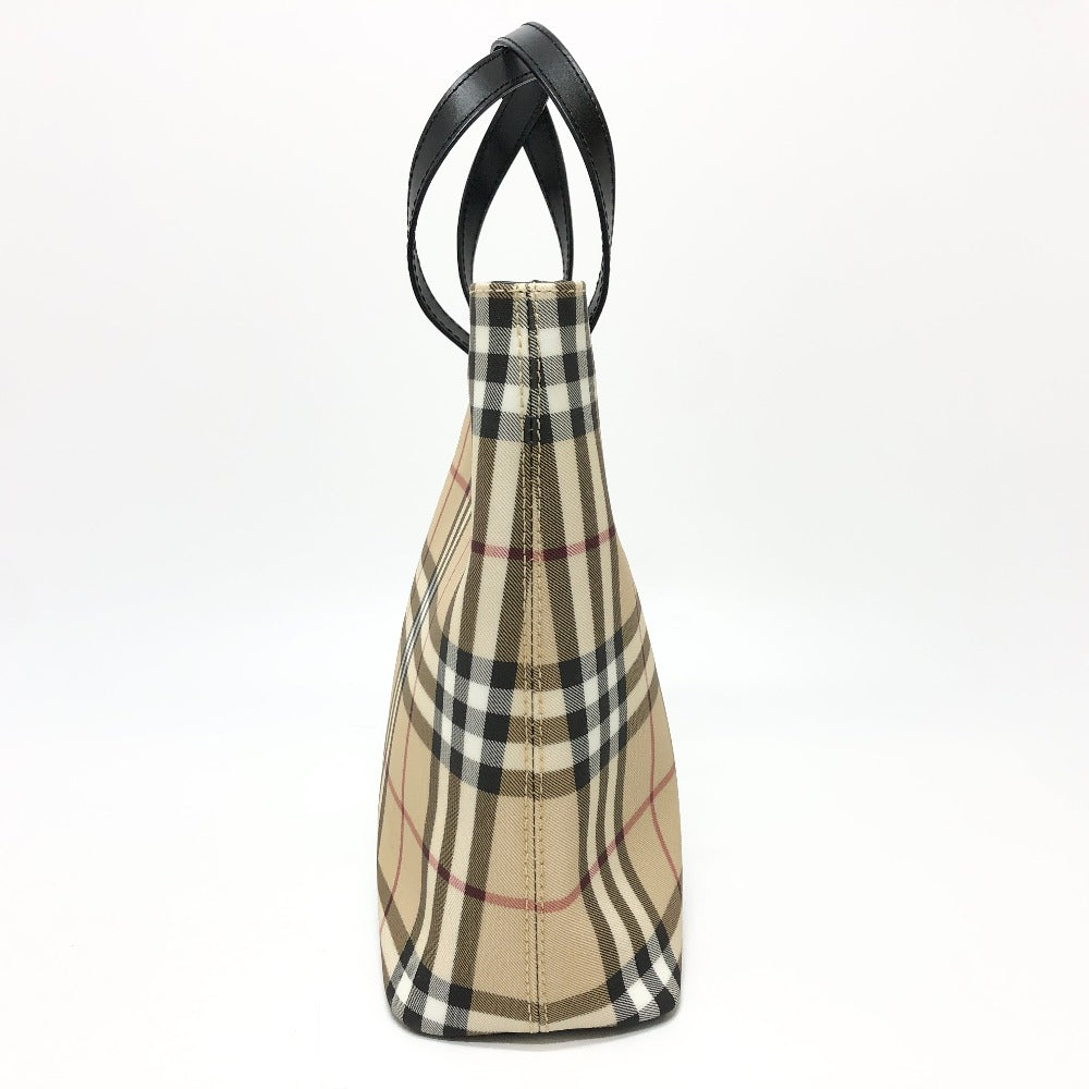 BURBERRY Handbag PVC / Leather beige check Women