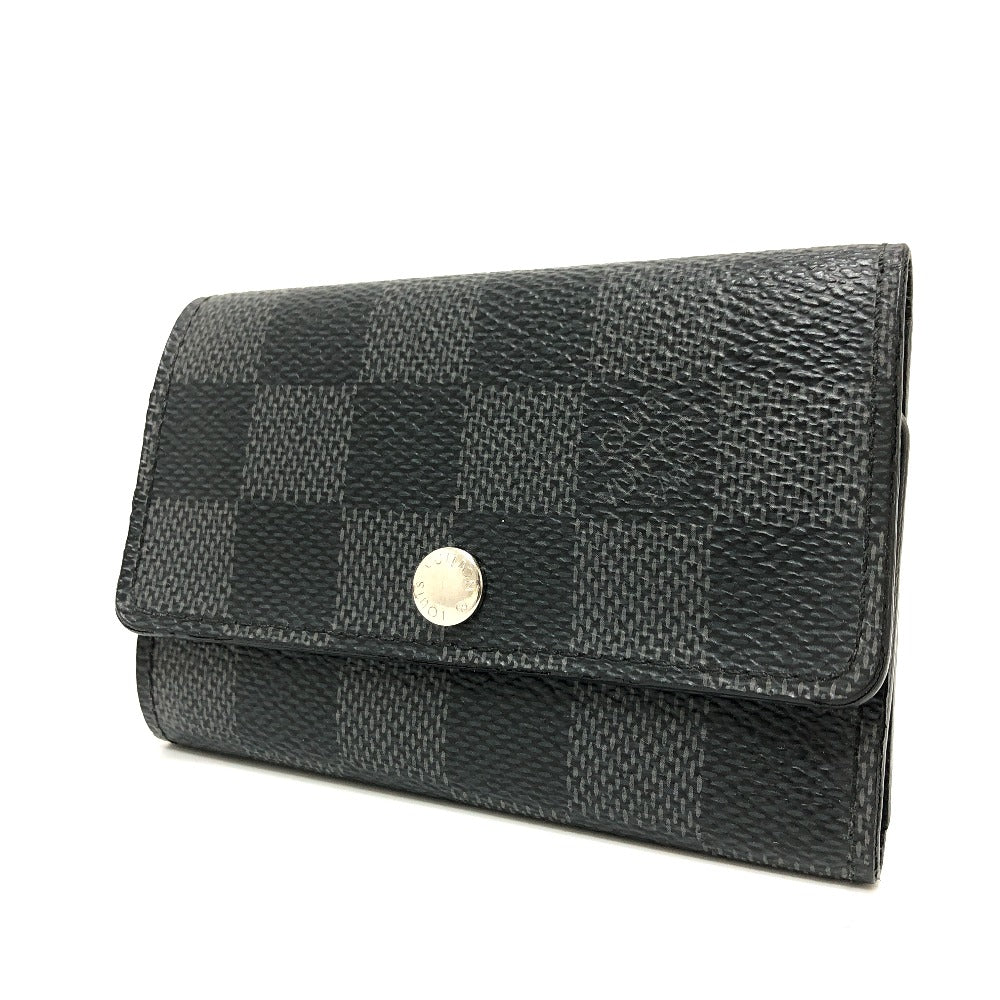 LOUIS VUITTON Key case Key holder Damier Grafitto Canvas black Damier Grafitte Multicles6 mens