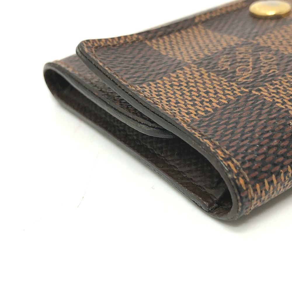 LOUIS VUITTON Key case Key holder  N62630 Damier canvas Brown Damier Multicles6 unisex(Unisex)