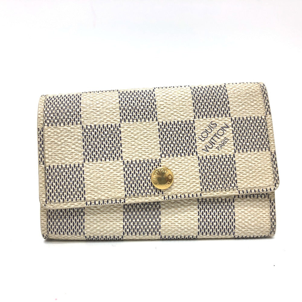 LOUIS VUITTON Key case Key holder  N61745 Damier Azur Canvas white Damier Azur Multicles6 unisex(Unisex)