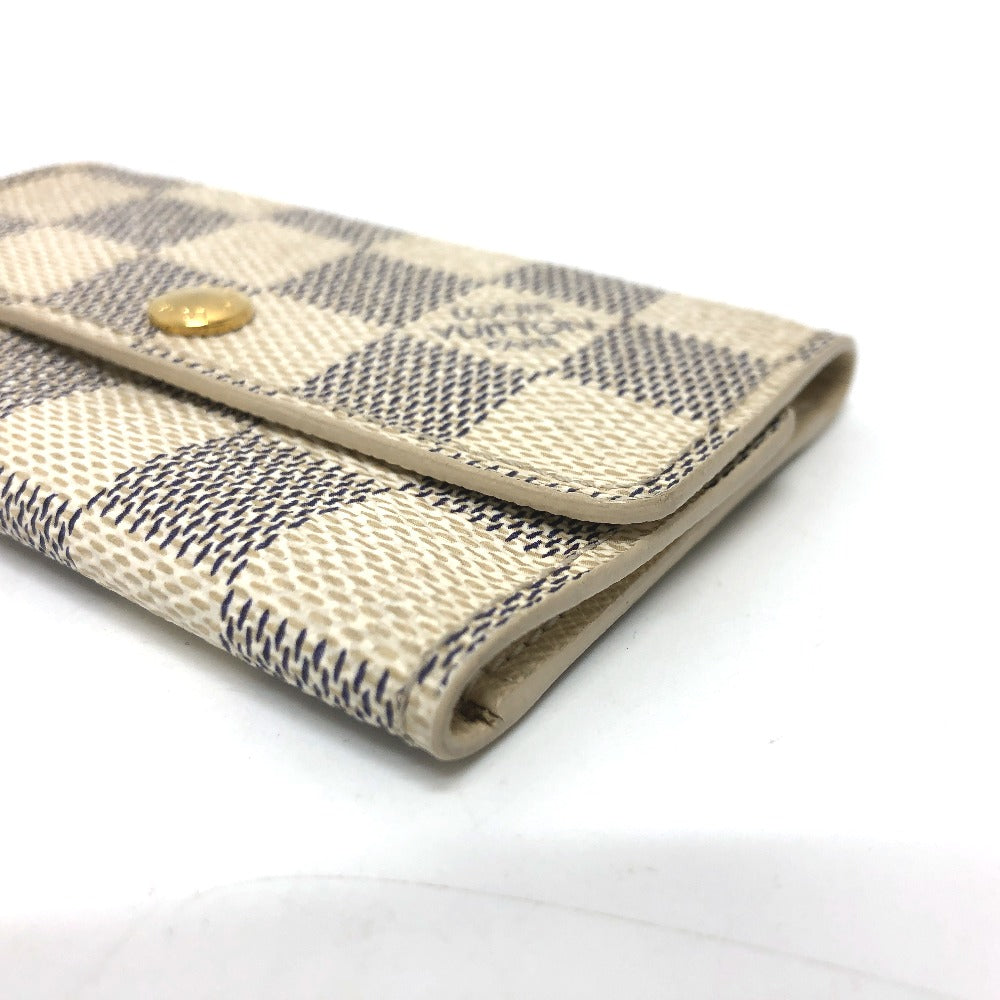 LOUIS VUITTON Key case Key holder  N61745 Damier Azur Canvas white Damier Azur Multicles6 unisex(Unisex)