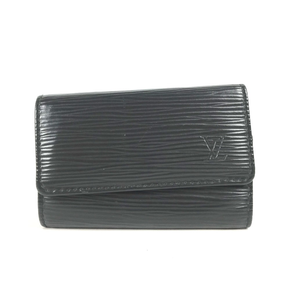 LOUIS VUITTON Key case Key holder Epi Leather black Epi 6-key case Key holder Multicles6 mens