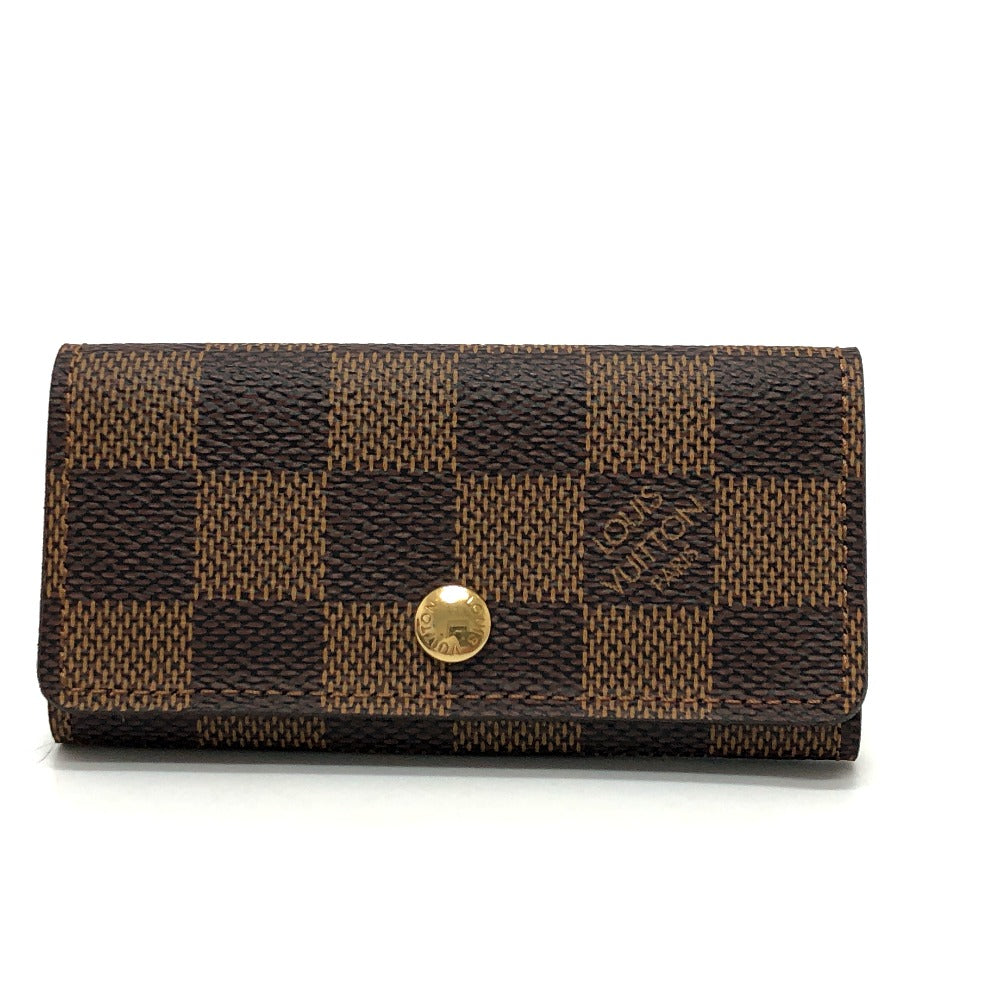 LOUIS VUITTON Key case Key holder ‚m62631 Damier canvas Brown Multicles 4 Women