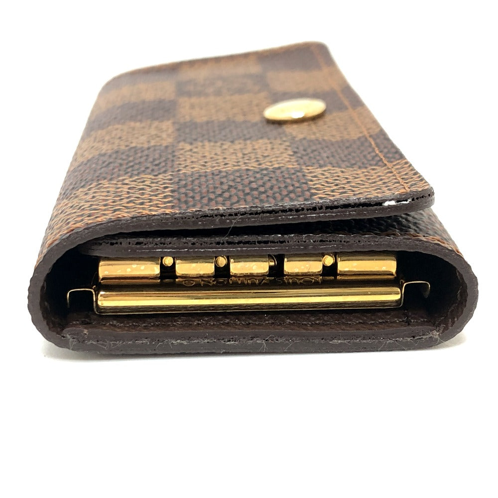 LOUIS VUITTON Key case Key holder ‚m62631 Damier canvas Brown Multicles 4 Women