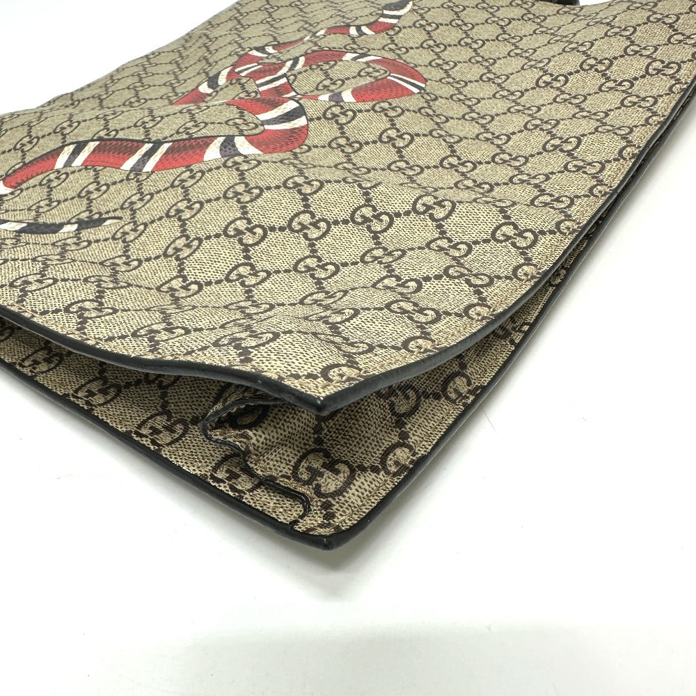 GUCCI Handbag 450950 GG Supreme Canvas beige Kingsnake print GG Supreme mens