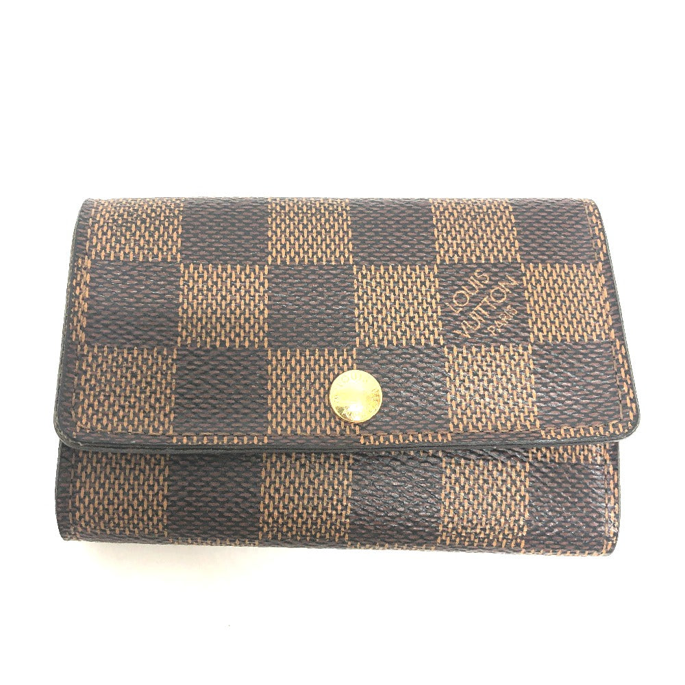 LOUIS VUITTON Key case Key holder  N62630 Damier canvas Brown Multicles6 6-key case Key holder unisex(Unisex)