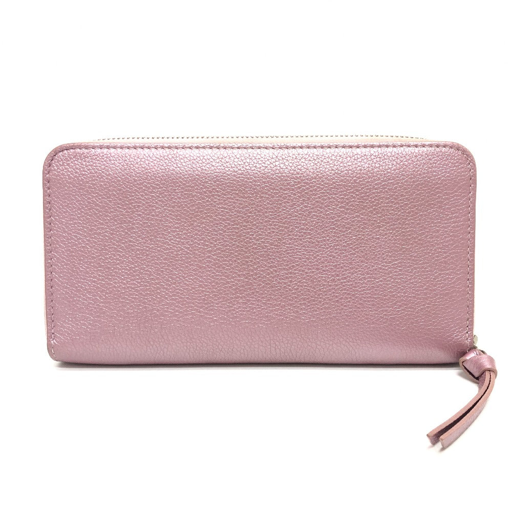 LOUIS VUITTON Long Wallet Purse M69812 leather pink Zippy Rock Me Women