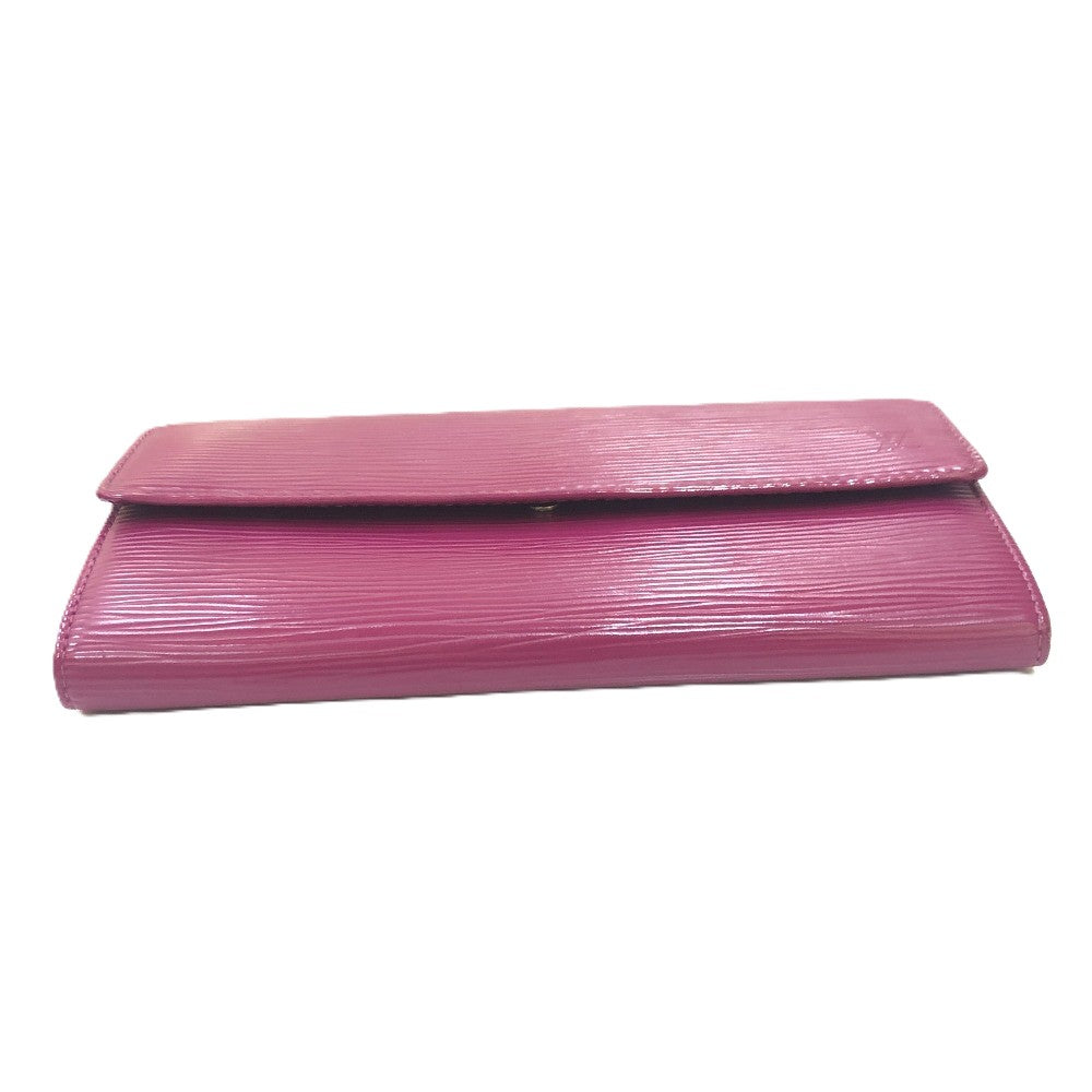LOUIS VUITTON Long Wallet Purse M60317 Epi Leather purple Portefeuille Sarah Women