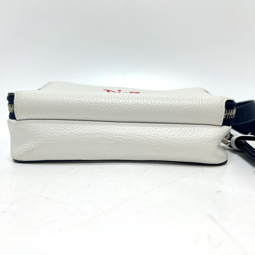 Dior Shoulder Bag leather white Dior x Stüssy collaboration