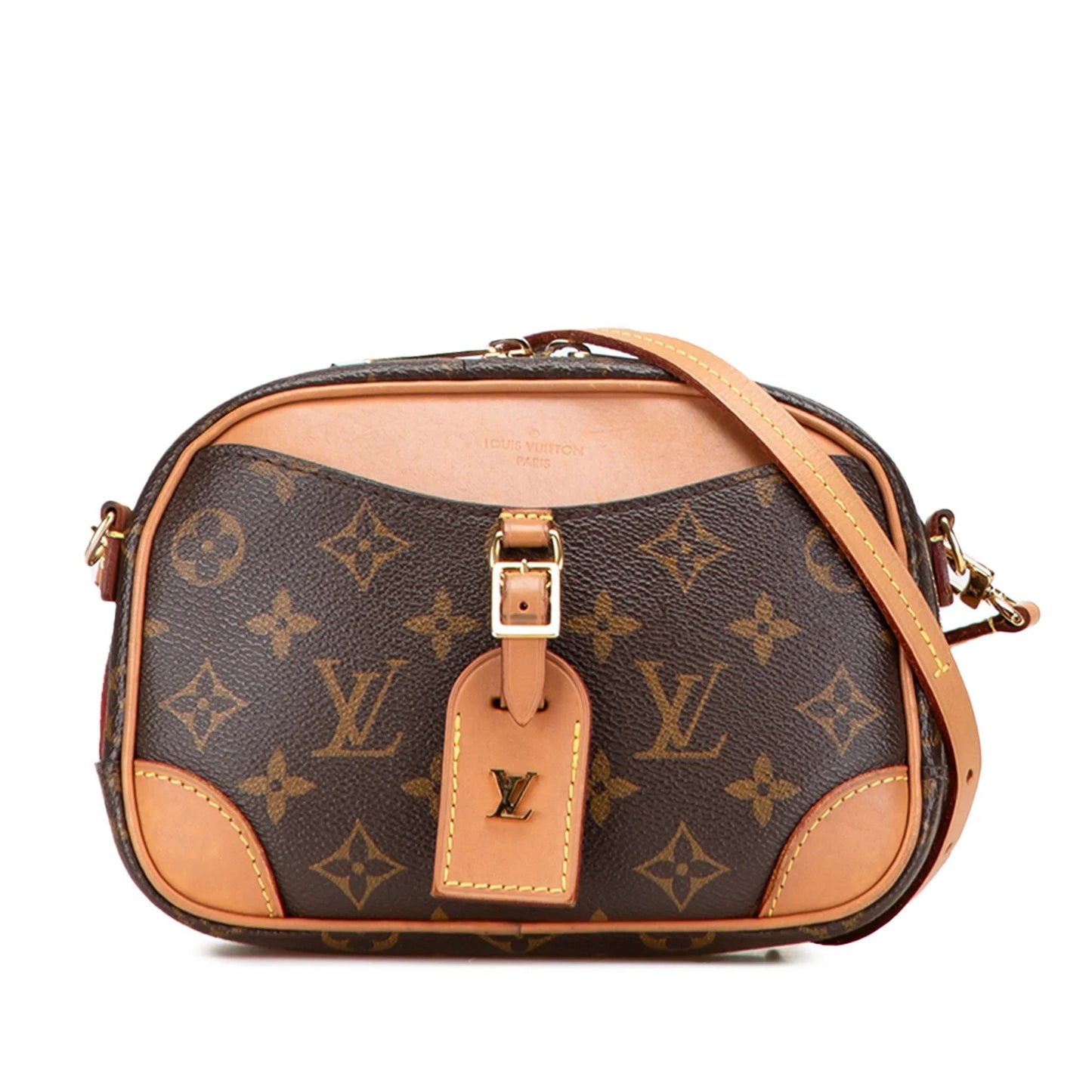 Brown Louis Vuitton Monogram Mini Deauville Crossbody Bag