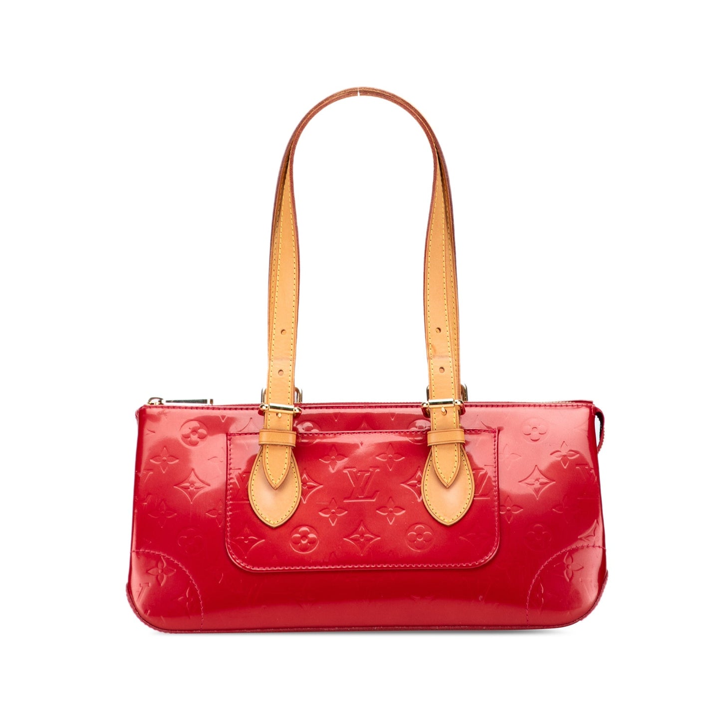Red Louis Vuitton Monogram Vernis Rosewood Avenue Shoulder Bag