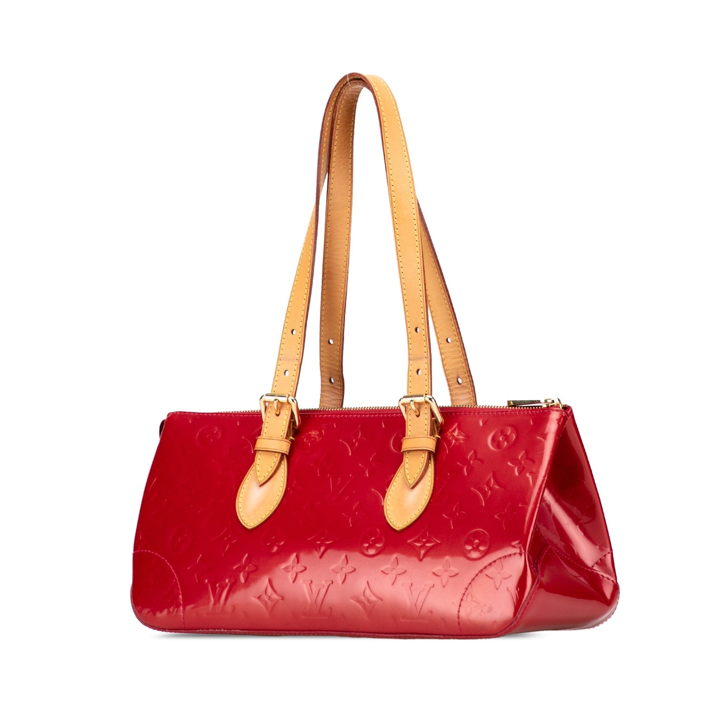 Red Louis Vuitton Monogram Vernis Rosewood Avenue Shoulder Bag