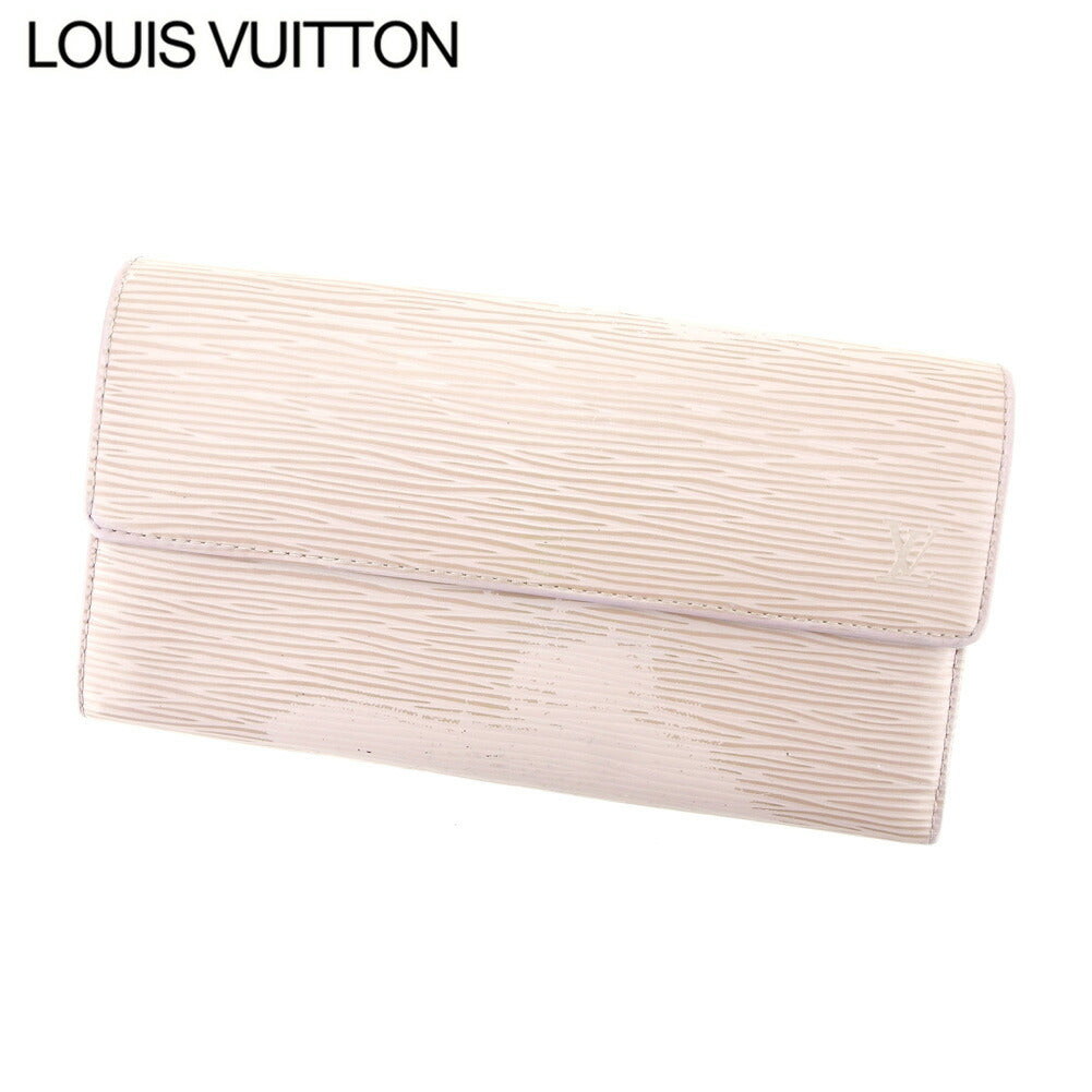 LOUIS VUITTON Long Wallet Purse M6357B Purple Gray Silver Pochette Porto MonÃ©credi