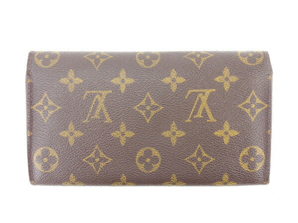 LOUIS VUITTON Long Wallet Purse M61725 Brown Pochette Porto MonÃ©credi