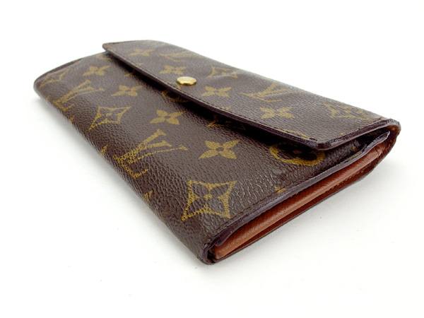 LOUIS VUITTON Long Wallet Purse M61726 Brown Former Portefeuille Sarah