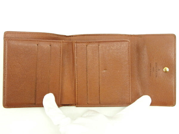 LOUIS VUITTON Bifold Wallet M61652 Brown Porte Monnaie Billets Cartes Credit